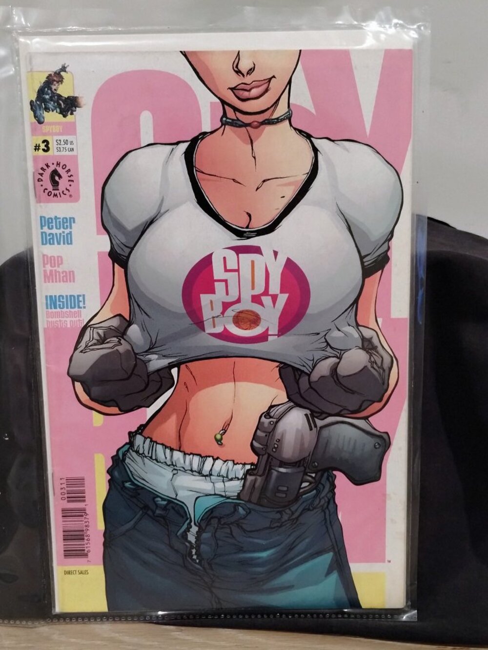 SpyBoy #3 Dark Horse Comics 1999 Peter David Pop Mhan Bombshell Cover NM